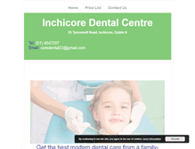 Tablet Screenshot of inchicoredentalcentre.com